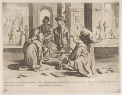 Episode 25: In Rome Saint Bernardino cures a diseased young man; Episode 26: Saint Bernardino cures a leper; Episode 27: In Perugia Saint Bernardino warns an errant young man, from "The Life of Saint Bernardino of Siena"