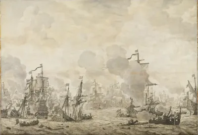 Episode uit de slag in het Sont tussen de Hollandse en Zweedse vloot, 8 november 1658