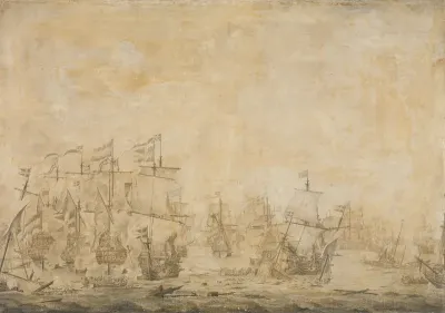 Episode uit de zeeslag in de Sont tussen de Hollandse en de Zweedse vloten, 8 november 1658
