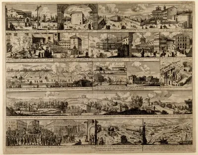 Episodes in the plague in Rome in 1656-1657