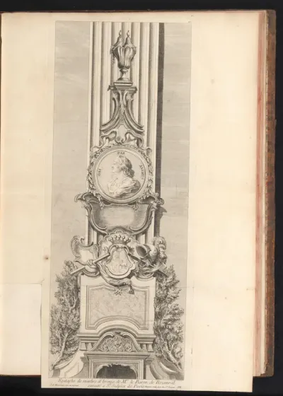 Epitaaf van baron de Besenval in Parijs