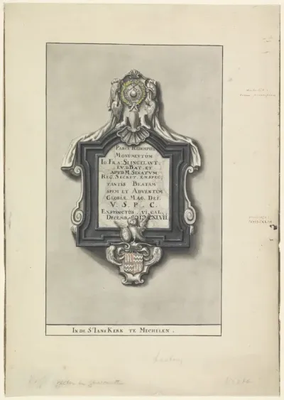Epitaaf van Io. Fr. A Slingelant