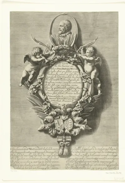 Epitaaf van Peter Adriaan van de Werf, burgemeester van Leiden