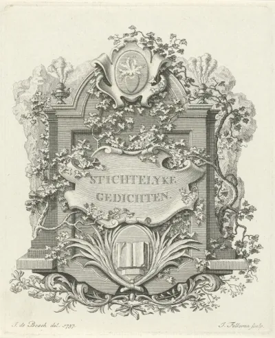 Epitaaf versierd met cartouches