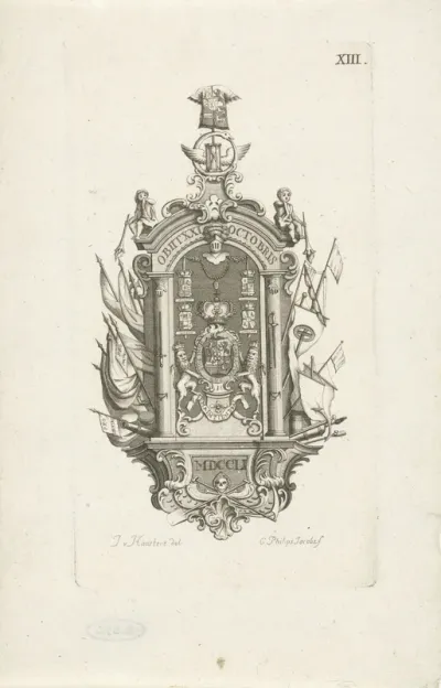 Epitaaf voor de overleden prins Willem IV, 1751