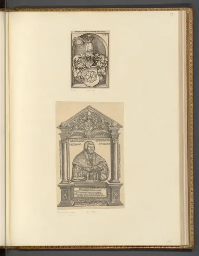 Epitaph und Wappen von Georg Transtetter