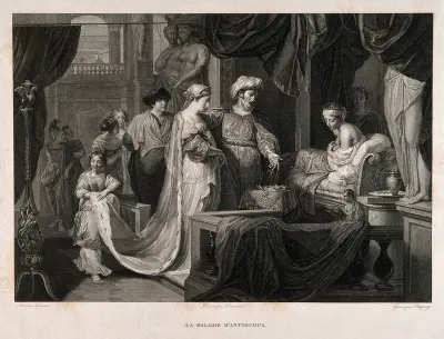 Erasistratus, a physician, realising that the illness of Antiochus (son of Seleucus I) is lovesickness for his stepmother Stratonice, by observing that Antiochus's pulse rate rises when ever he sees her