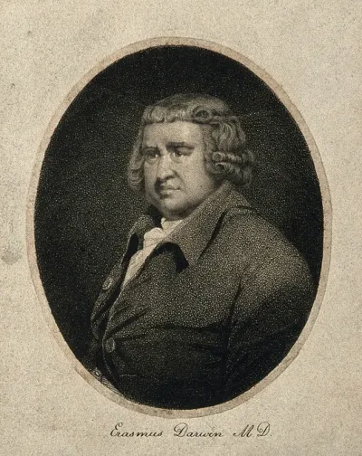Erasmus Darwin. Stipple engraving after J. Wright