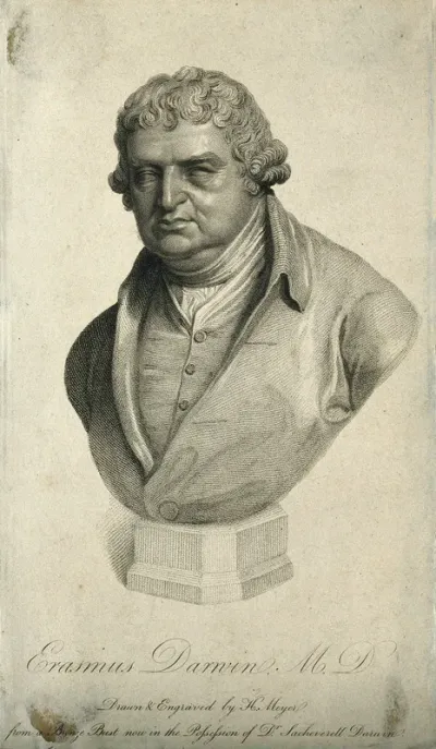 Erasmus Darwin. Stipple engraving by H. Meyer