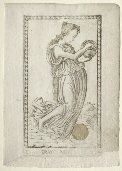 Erato (lyric and love poetry) (from the Tarocchi series D:  Apollo and the Muses, #14)