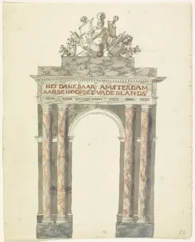 Ereboog op de Dam, 1816