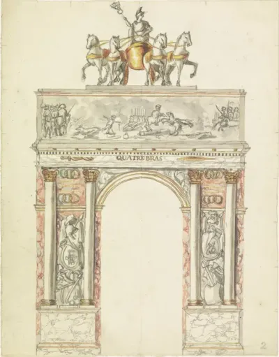 Erepoort aan de Eenhoornsluis, 1816