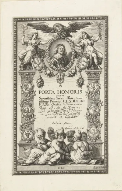 Erepoort met portret van Wladislaus Wasa IV