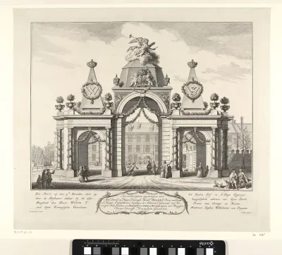 Erepoort op het Buitenhof te Den Haag, 1768
