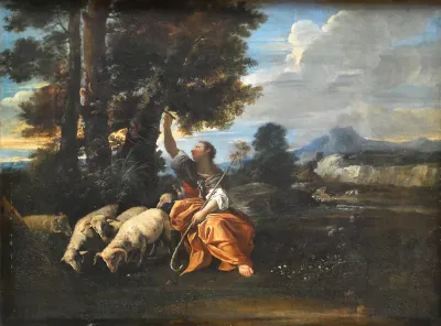 Erminia Carving Tancred's Name on a Tree