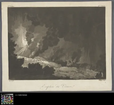 Eruption of the Vesivius