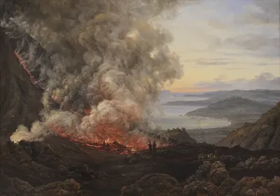 Eruption of the Volcano Vesuvius, 1820