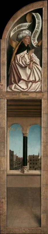 Erythraean Sibyl and arched window with a view