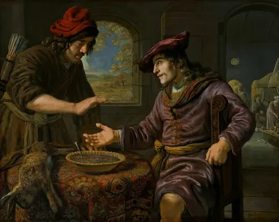 Esau and the mess of pottage.
