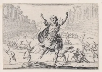 Escarmouche dans un Cirque (Skirmish in a Circus), from "Les Caprices" Series A, The Florence Set
