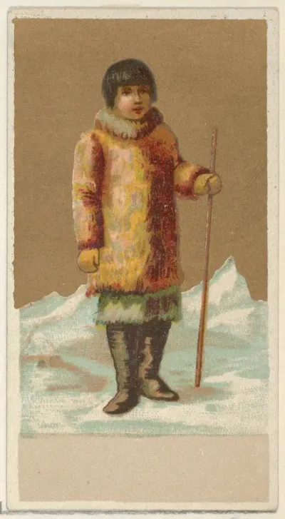 Eskimo, from the Natives in Costume series (N16), Teofani Issue, for Allen & Ginter Cigarettes Brands
