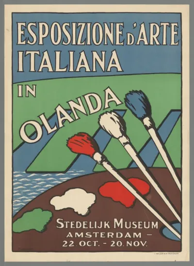Esposizione d'Arte Italiana in Olanda. Stedelijk Museum Amsterdam. 22 oct. - 20 nov.