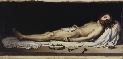 Esquisse pour l'église de Malakoff : Le Christ mort