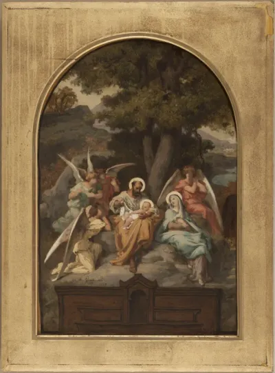 Esquisse pour l'église Notre-Dame-des-Champs : Le Repos de la Sainte Famille