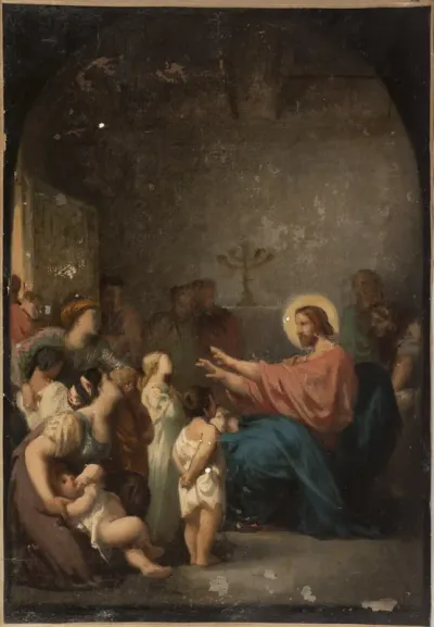 Esquisse pour l'église Saint-Etienne-du-Mont : Jésus et les petits enfants