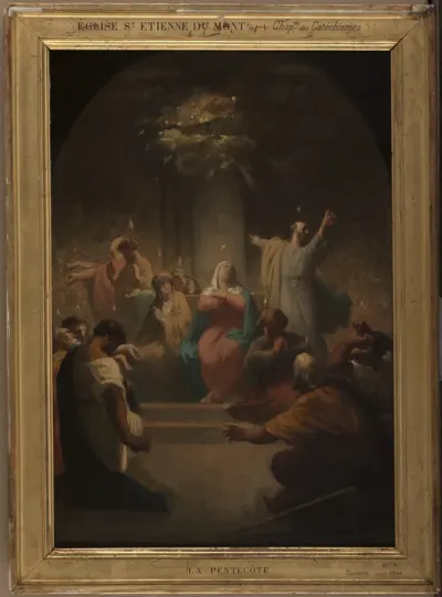 Esquisse pour l'église Saint-Etienne-du-Mont : La Pentecôte