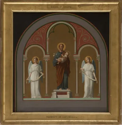 Esquisse pour l'église Saint-Joseph : Saint Joseph