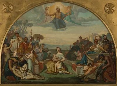 Esquisse pour l'église Sainte-Elisabeth : La Religion, Les Béatitudes