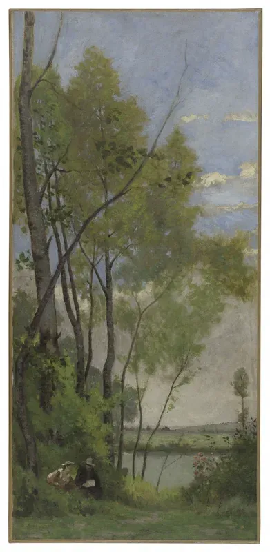 Esquisse pour l'escalier des fêtes de l'Hôtel de Ville de Paris : Bords de la Seine