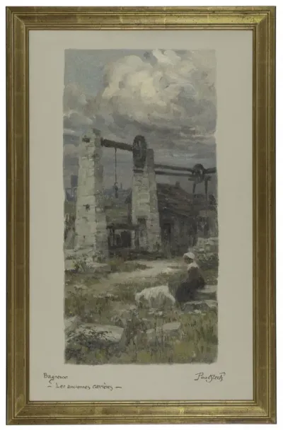 Esquisse pour la mairie de Bagneux : les anciennes carrières de Bagneux