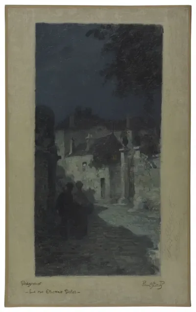 Esquisse pour la mairie de Bagneux : rue Etienne Dolet, paysage