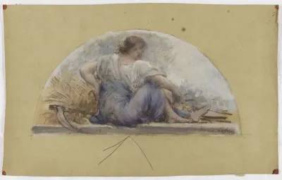 Esquisse pour la salle à manger de l'Hôtel de Ville, la Moisson ou L'Eté