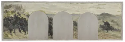 Esquisse pour le cabinet du préfet de l'Hôtel de Ville de Paris : La défense extérieure, 1870