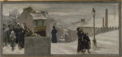 Esquisse pour le cabinet du préfet de l'Hôtel de Ville de Paris : La Famine