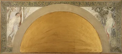 Esquisse pour le salon d'entrée sud de l'Hôtel de Ville : La Tristesse - La Contemplation