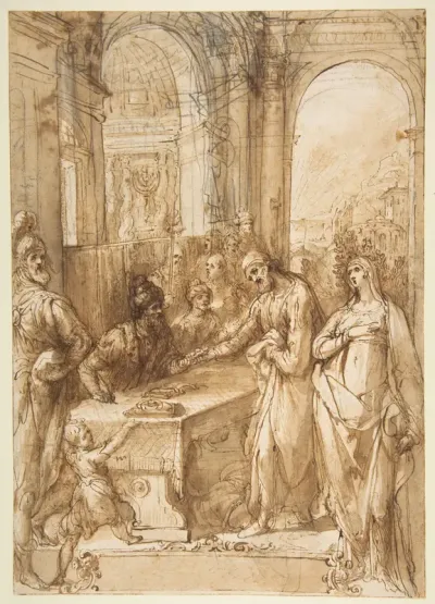 Esther and Mordecai before King Ahasuerus (Esther 8:1- 12)