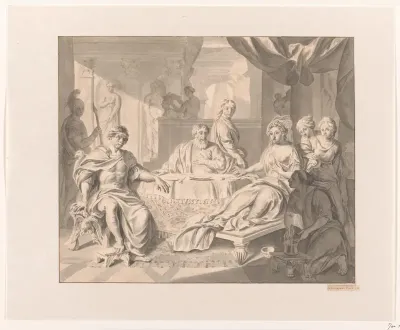 Esther, Haman en Ahasverus aan het banket