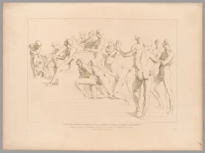 Estude pour le tableau de la Dispute (Study for the Disputa), from Recueil d'estampes d'après les plus beaux tableaux et d'après les plus beaux desseins qui sont en France (Cabinet Crozat)