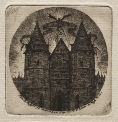 Etchings of Paris:  Old Gate of the Palace of Justice