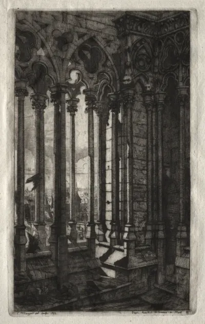 Etchings of Paris:  The Gallery of Notre Dame