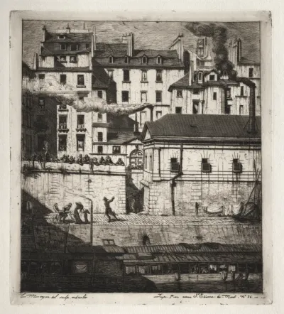Etchings of Paris: The Mortuary