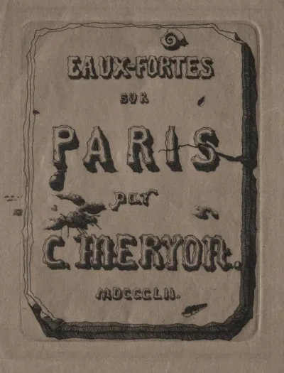Etchings of Paris:  Title Page