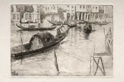 Etchings of Venice: Traghetto San Felice