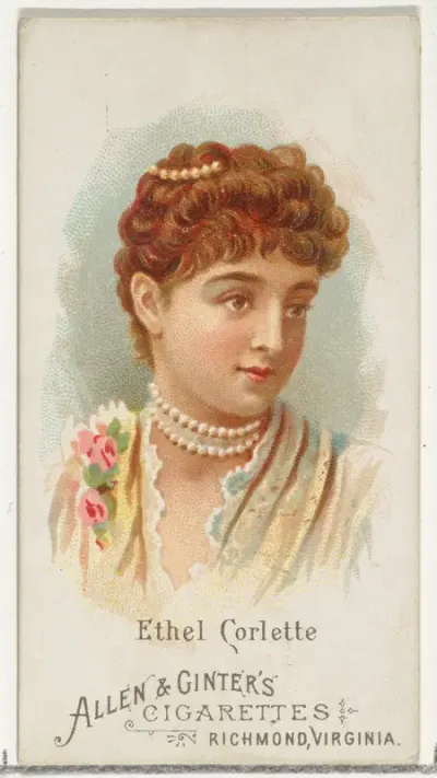 Ethel Corlette, from World's Beauties, Series 1 (N26) for Allen & Ginter Cigarettes
