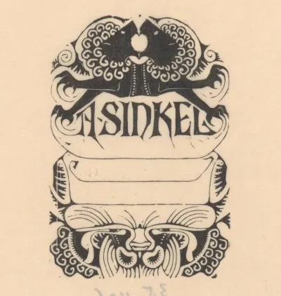Etiket van A. Sinkel