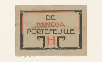 Etiket voor de Mimosa-portefeuille 'H'